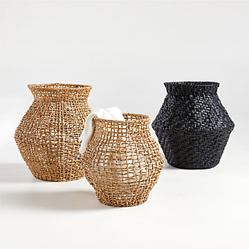 Baskets Wicker Wire Woven And Rattan Crate And Barrel