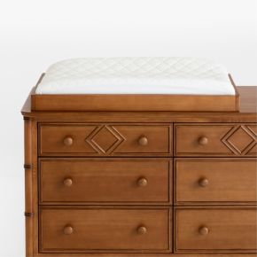 Image of Crosby Antique Amber Wood Baby Changing Table Topper by Sharland England