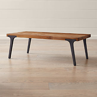 Hardwood Dining Tables Crate And Barrel Lakin Recycled Teak Coffee Table