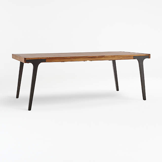 Lakin Recycled Teak Extendable Dining Table Crate And Barrel Canada