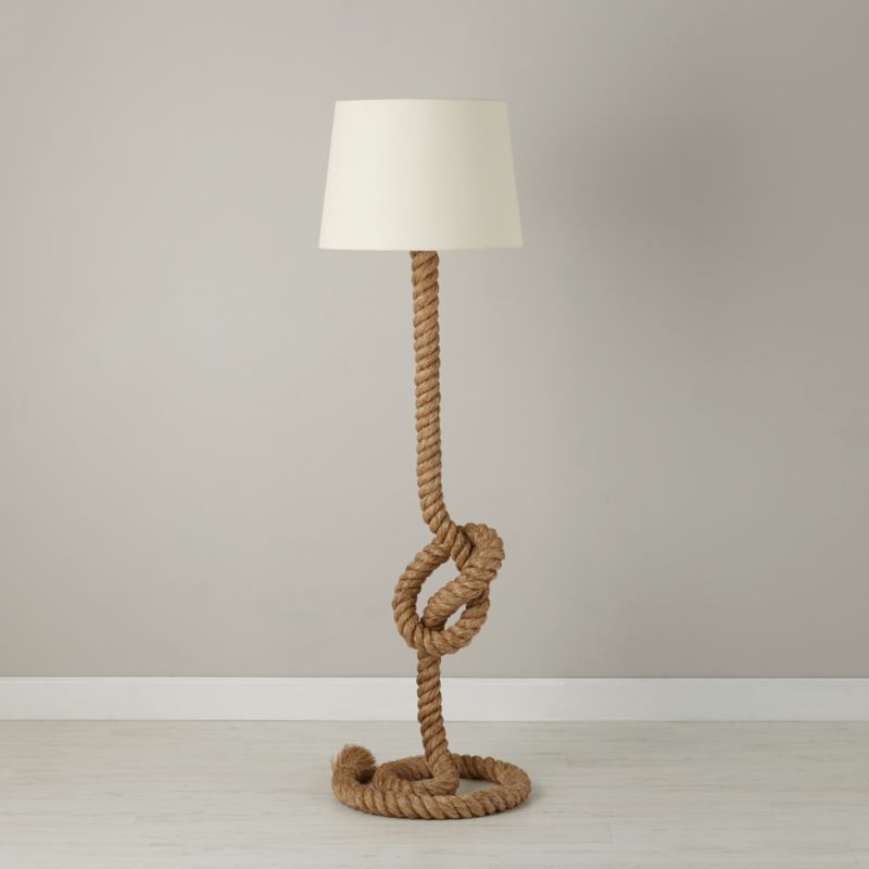 nautical rope floor lamp