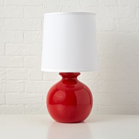 Gumball Red Table Lamp Reviews Crate And Barrel