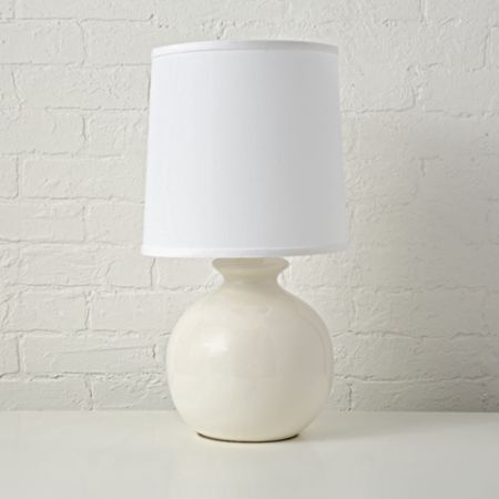 Gumball White Table Lamp Reviews Crate And Barrel