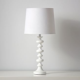 Wood Table Lamps Crate And Barrel Jenny Lind White Table Lamp