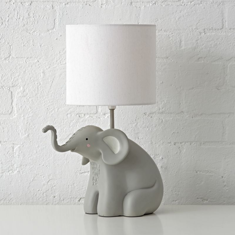 elephant lamp shade nursery
