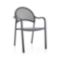 Lanai Charcoal Mesh Dining Chair + Reviews | Crate and Barrel