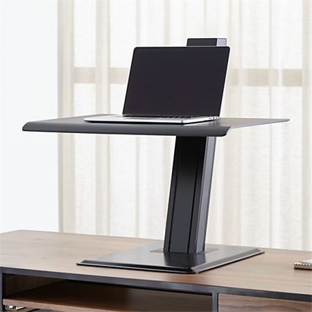 Humanscale Black Laptop Quickstand Eco Standing Desk Converter