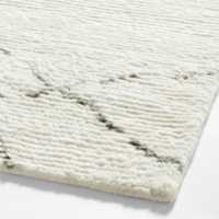 Orly Wool Blend Textured Ivory Rug Swatch 12x18