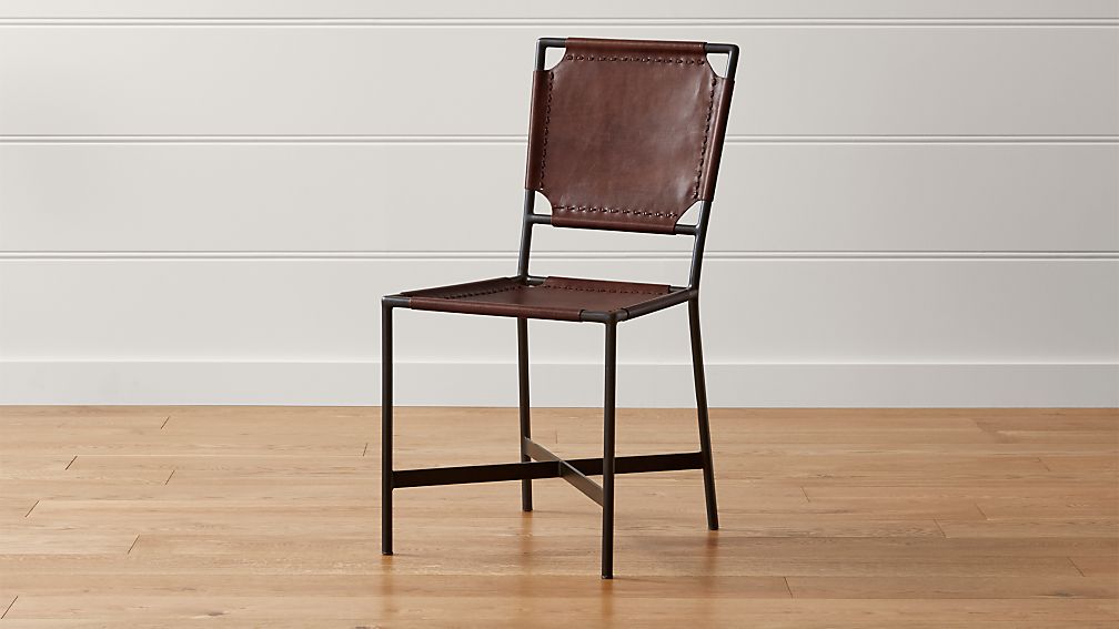 Leather Chairs Dining laredo brown leather dining chair | crate and barrel Leather Chairs Dining laredo brown leather dining chair | crate and barrel