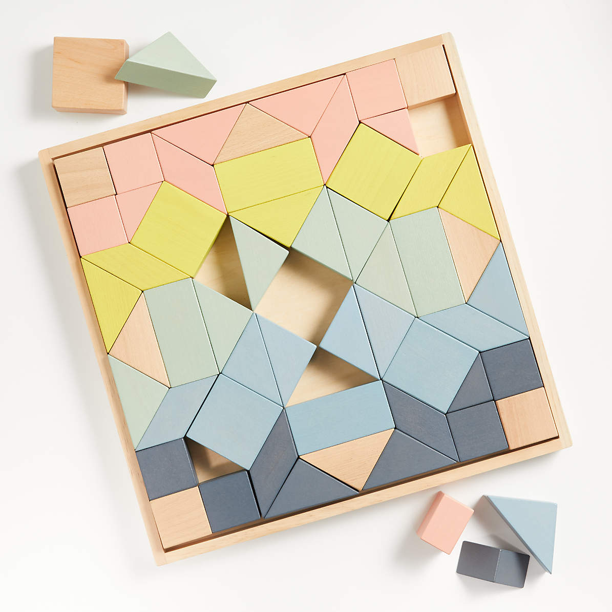 crate and barrel wooden blocks