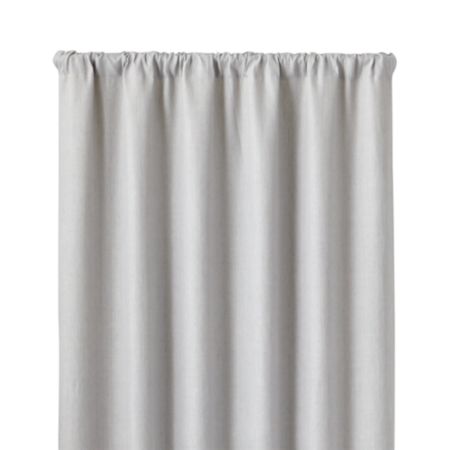 Largo Grey Linen 50 X108 Curtain Panel Reviews Crate And Barrel