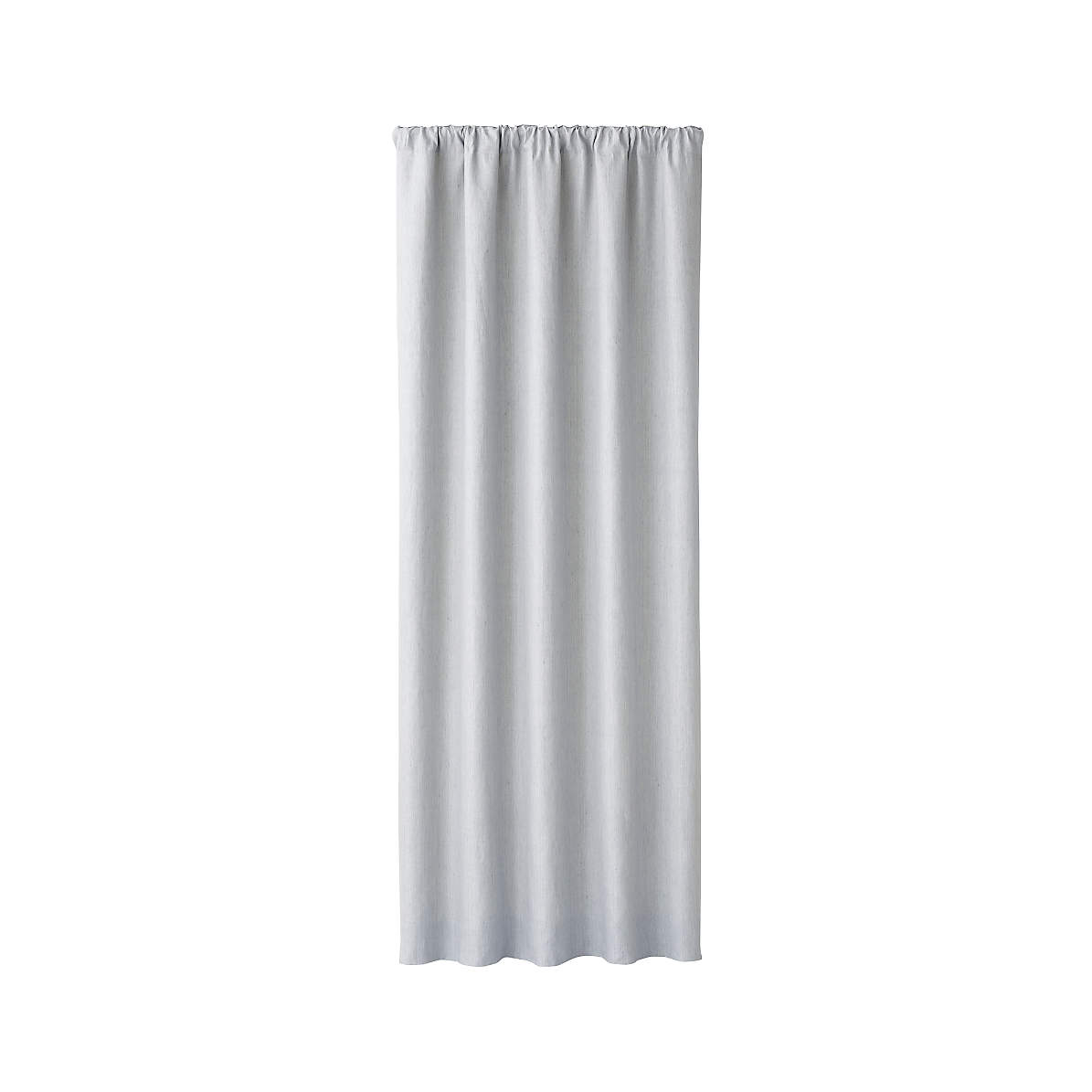 Largo Grey Linen Blackout Curtain Panel 50 X108 Reviews Crate And Barrel Largo Grey Linen Blackout Curtain Panel