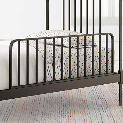 larkin black metal crib