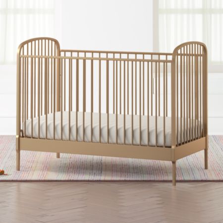 Larkin Gold Metal Baby Crib Crate And Barrel Canada