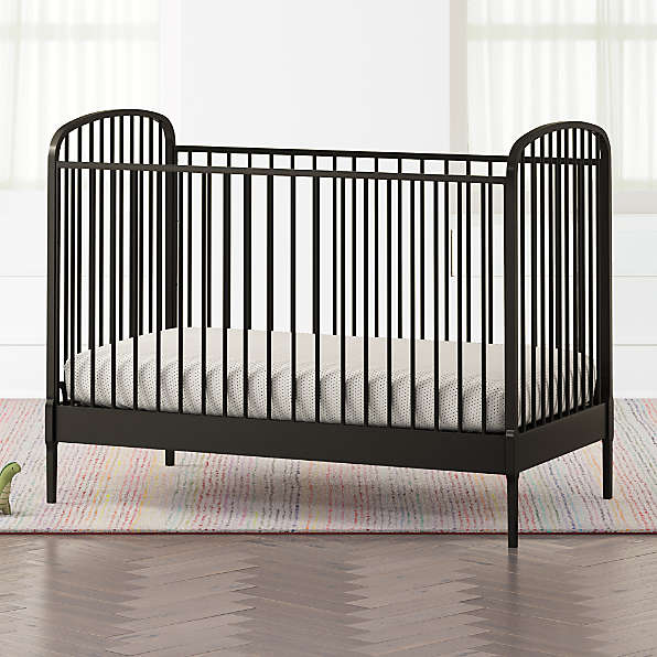 black crib nursery ideas