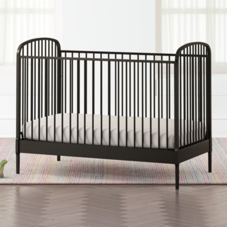 Larkin Black Metal Crib Reviews Crate And Barrel