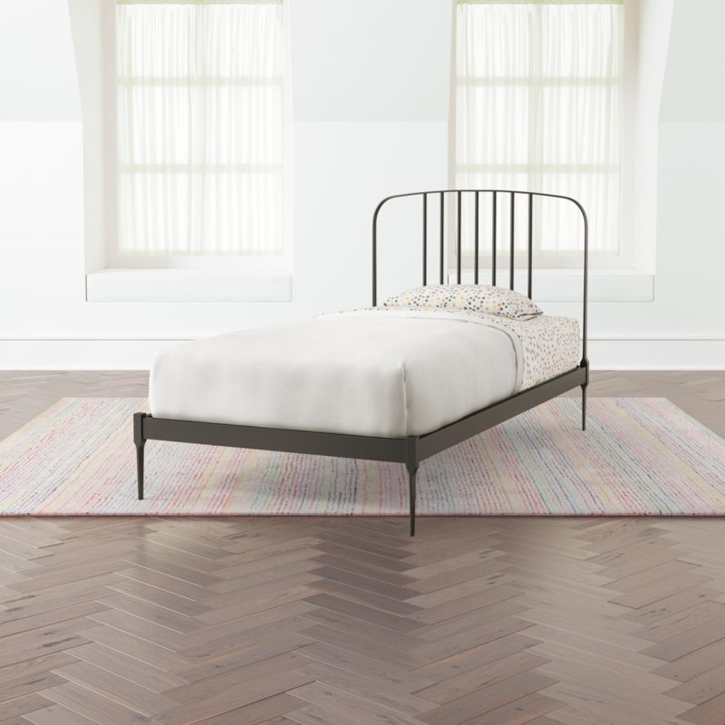 Larkin Black Metal Bed