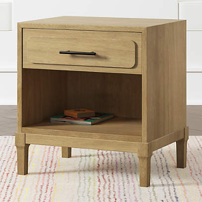 Kids Larkin Nightstand With Black Hardware Reviews Crate And Barrel