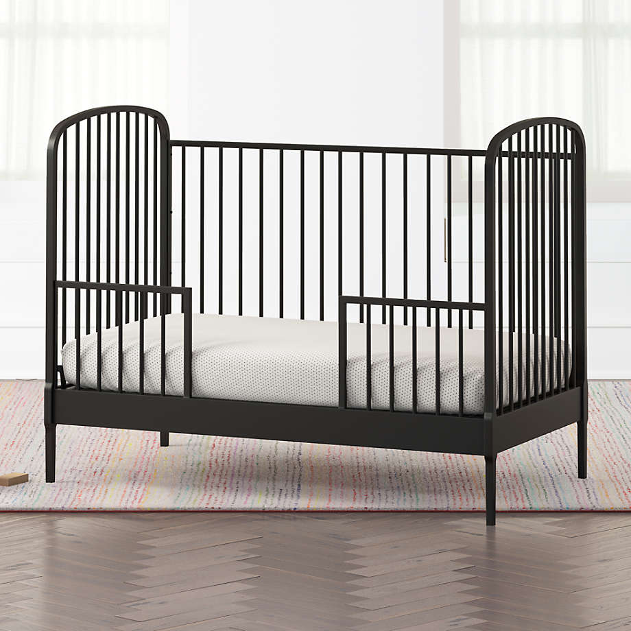 black toddler bed