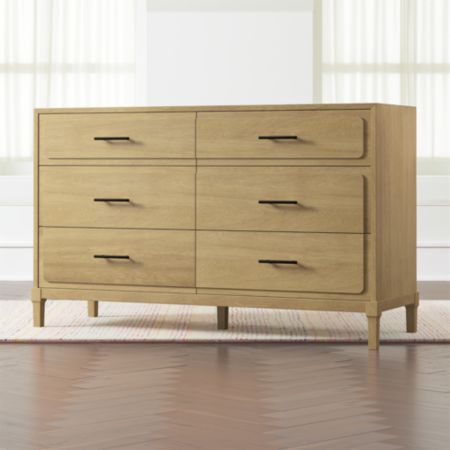 Kids Larkin Wide Dresser With Black Hardware Crate And Barrel