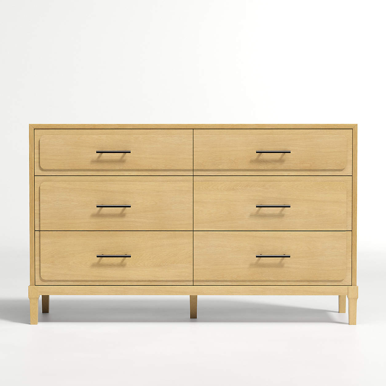 Kids Larkin Wide Dresser with Black Hardware + Reviews | Crate and Barrel