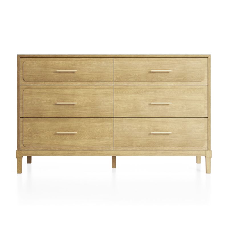 Kids Larkin Wide Dresser With Gold Hardware Reviews Crate And