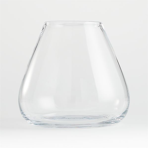 Laurel Clear Round Glass Vase 8 Crate And Barrel