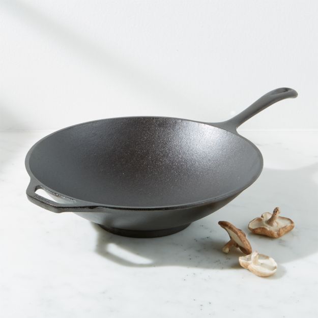 Lodge Chef Collection 12"/3.75Quart Seasoned Cast Iron StirFry