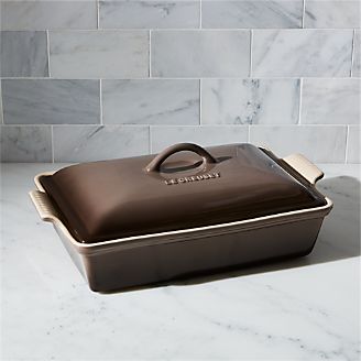 Le Creuset ® Heritage Covered Rectangular Truffle Brown Baking Dish