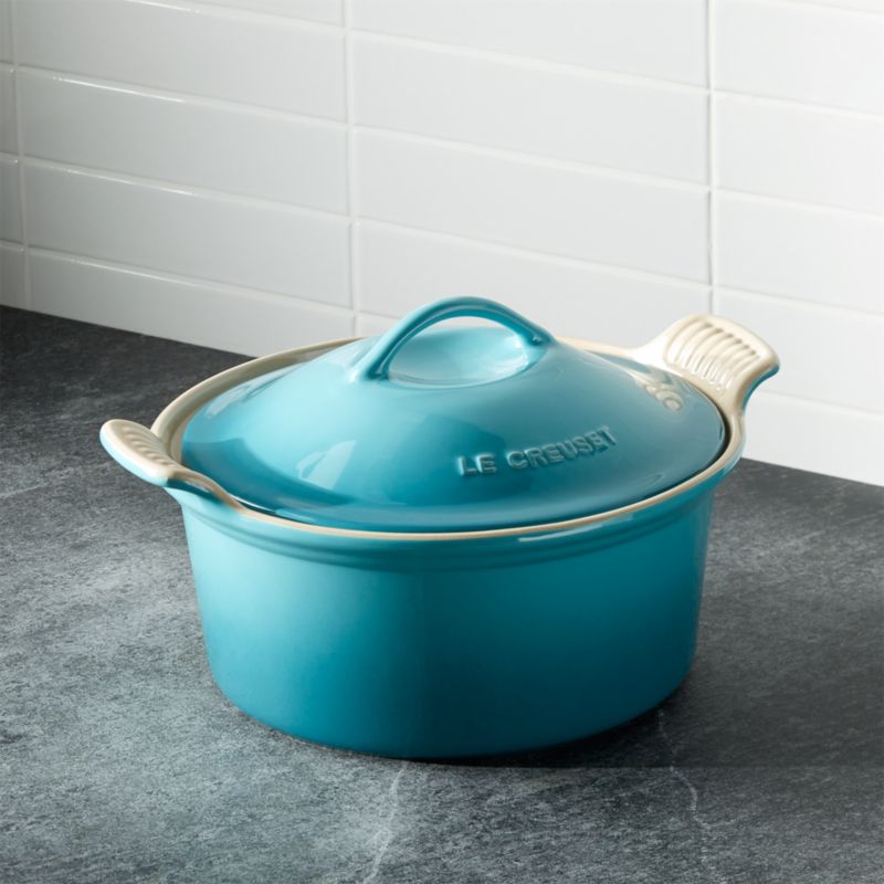 Le Creuset ® Heritage Covered Round Caribbean Baking Dish | Crate and ...