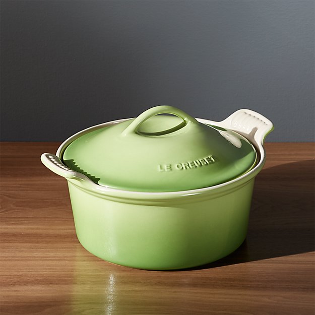 Le Creuset ® Heritage Covered Round Palm Baking Dish Crate and Barrel
