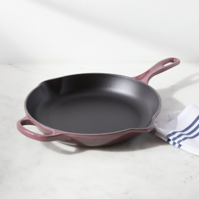 Le Creuset Fig Signature 10 Skillet Reviews Crate And Barrel