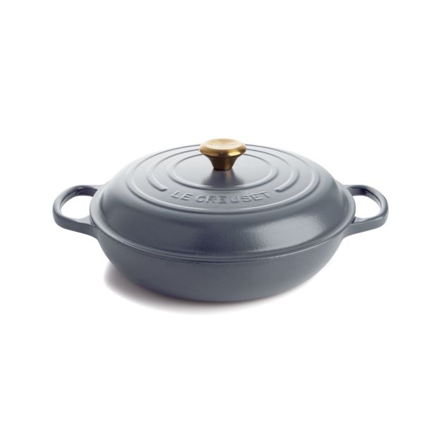 Le Creuset 2.25-Quart Graphite Everyday Pan with Lid | Crate and Barrel