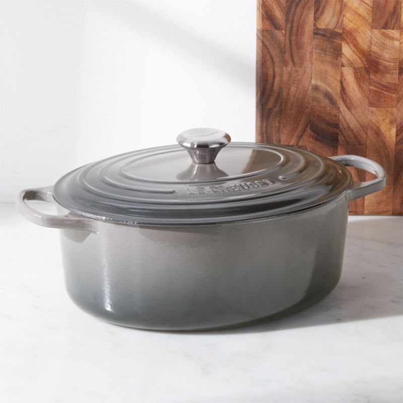 Le Creuset Signature Oyster 6.75Qt. Oval Dutch Oven Crate and Barrel