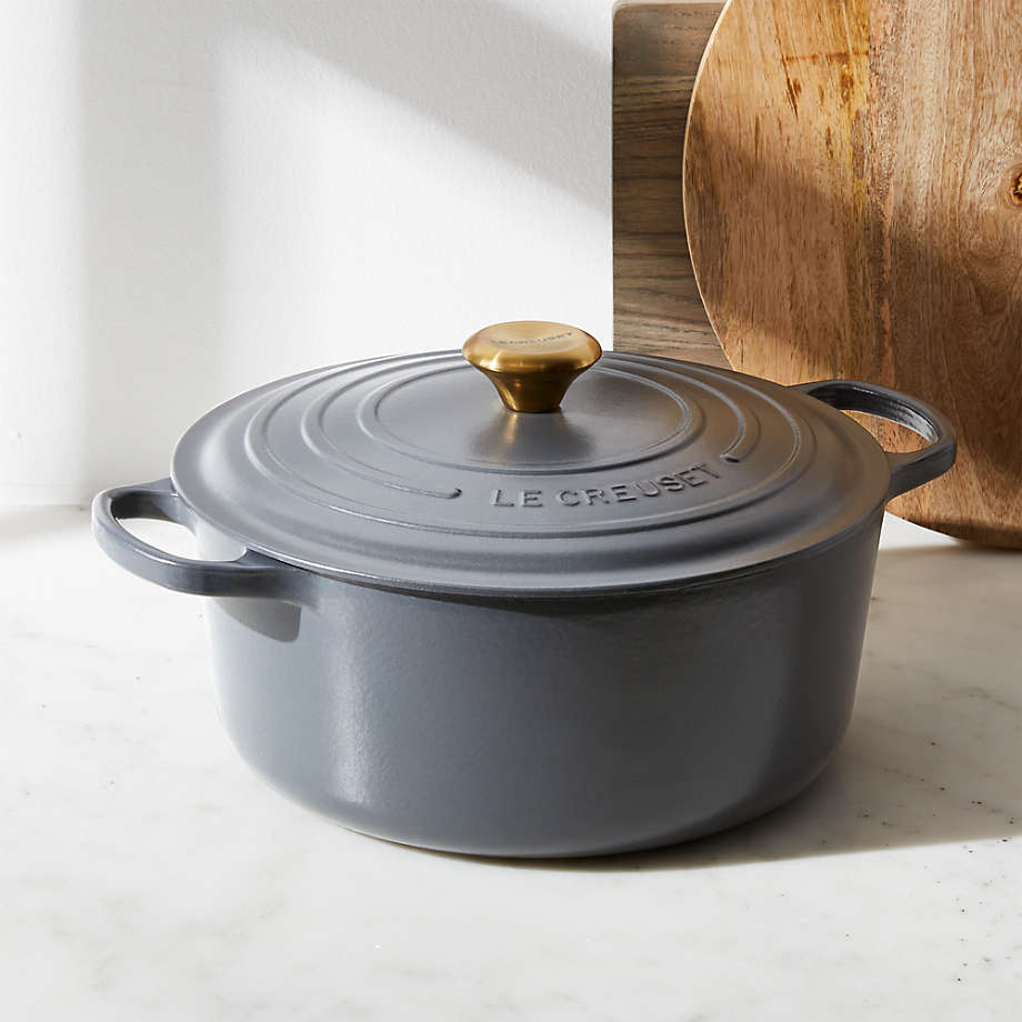 Le Creuset Signature 7.25Qt. Graphite Grey Round Dutch Oven + Reviews