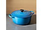 Le Creuset ® Signature 7.25-Qt. Round Marseille Blue French Oven with Lid