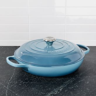Le Creuset ® Signature 3.75 qt. Marine Blue Everyday Pan