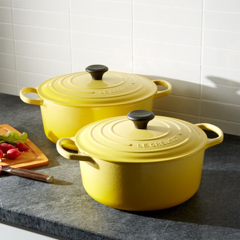 Le Creuset Signature Round Soleil Dutch Ovens Crate and Barrel