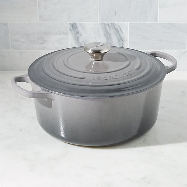 Qt Gas Prices >> Le Creuset ® Signature 7.25-Qt. Oyster Round French Oven | Crate and Barrel Qt Gas Prices >> Le Creuset ® Signature 7.25-Qt. Oyster Round French Oven | Crate and Barrel