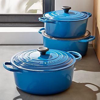 Le Creuset ® Signature Round Marseille Blue French Ovens with Lid