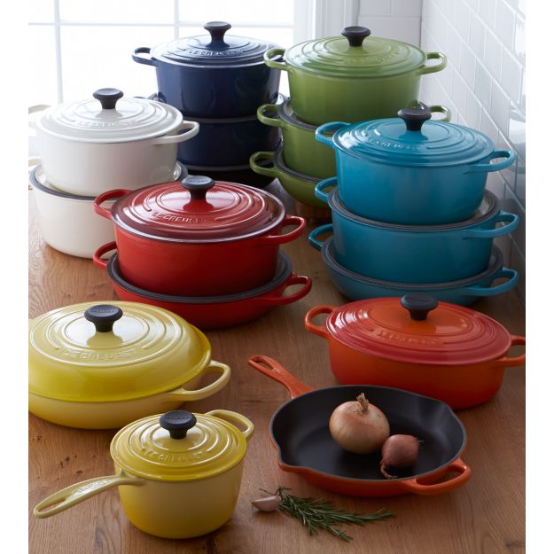 Le Creuset Signature 3.5-qt. Caribbean Everyday Pan in Enamel Cookware ...