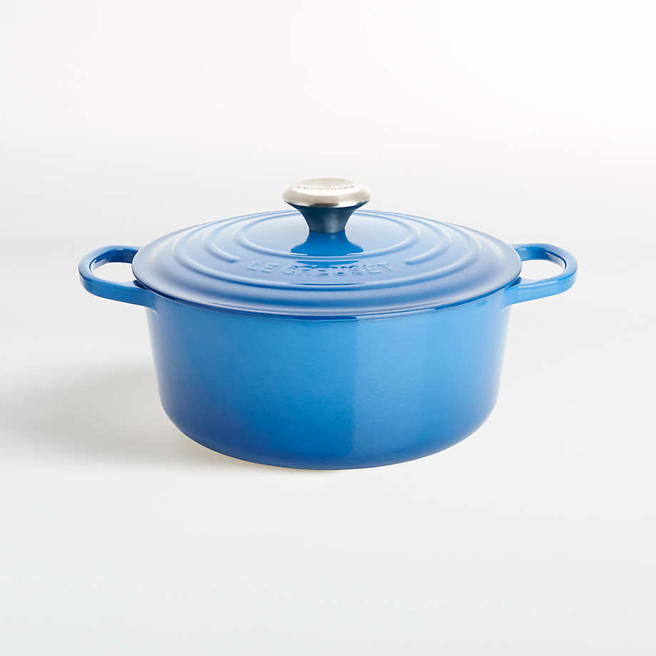 Le Creuset Signature 5.5Qt. Round Marseille Blue Dutch Oven with Lid