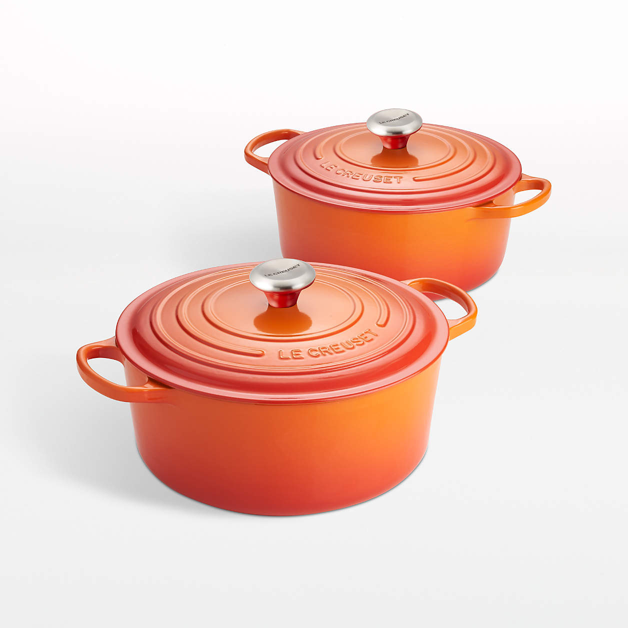 Le Creuset Signature Flame Round Dutch Ovens Crate and Barrel