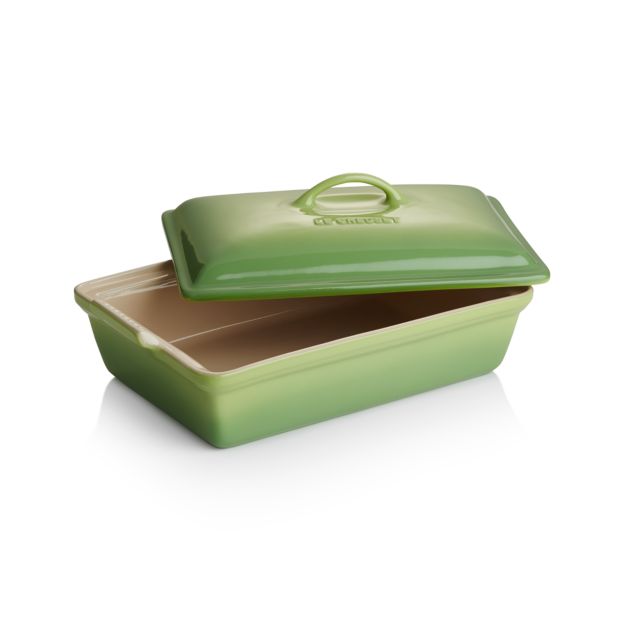 Palm Le Creuset Covered Dish in Bakeware + Reviews Crate and Barrel