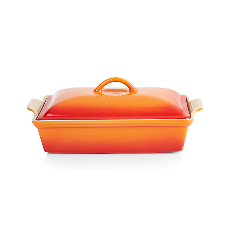 Le Creuset Heritage Covered Rectangle Flame Baking Dish Reviews Crate And Barrel At 13 ounces, these cuties are the perfect size for coffee and tea, but they're so beautiful. le creuset
