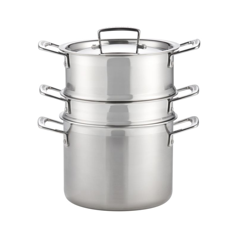 Le Creuset 5.25 qt. Stainless Steel Multipot + Reviews Crate and Barrel