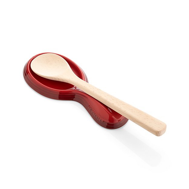 Le Creuset ® Spoon Rest - Cerise Red | Crate and Barrel