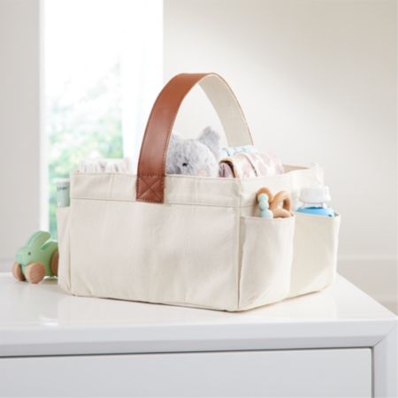 Leather Handle Diaper Caddy Crate And Barrel