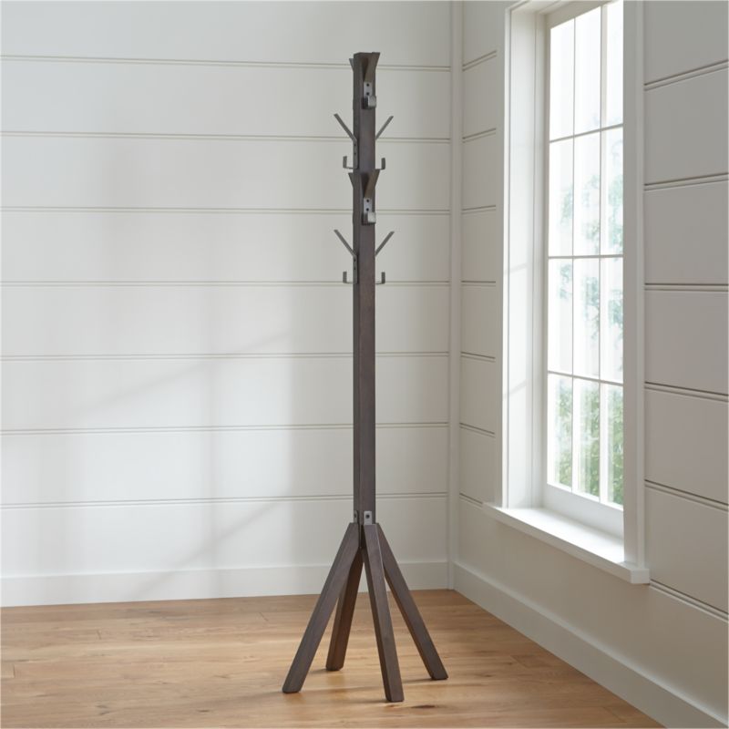 Leigh Standing Coat Rack + Reviews Crate and Barrel