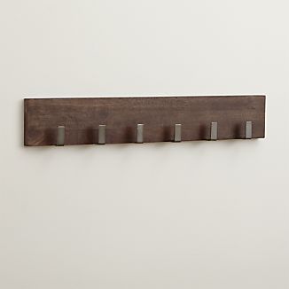 Coat Hooks Crate And Barrel Leigh Wall Mounted Coat Rack